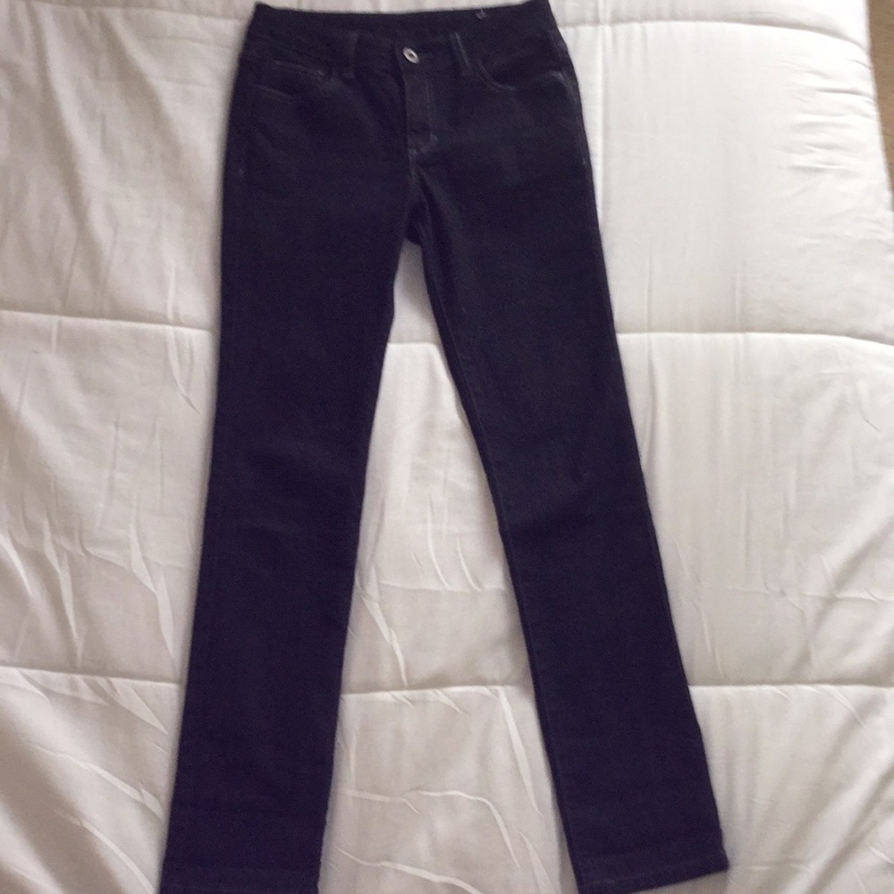 Faded glory black straight leg jeans